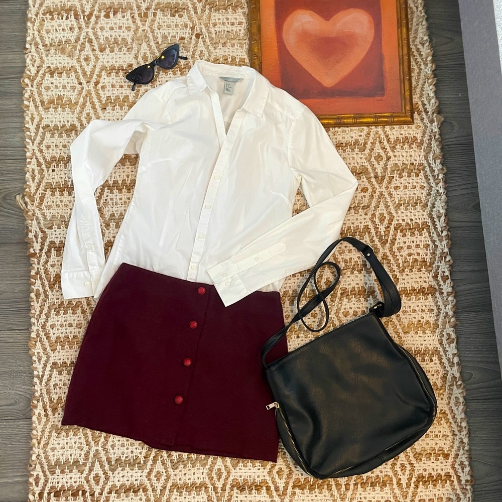 H&M White formal top